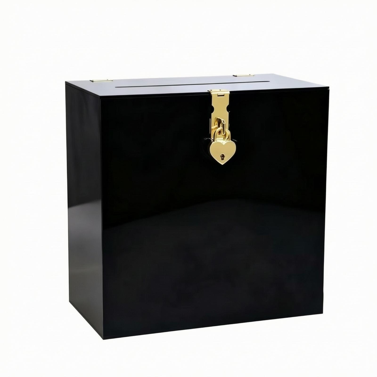 Wedding Card Box - Zarf ve Misafir Notları İçin Kilitlenebilir