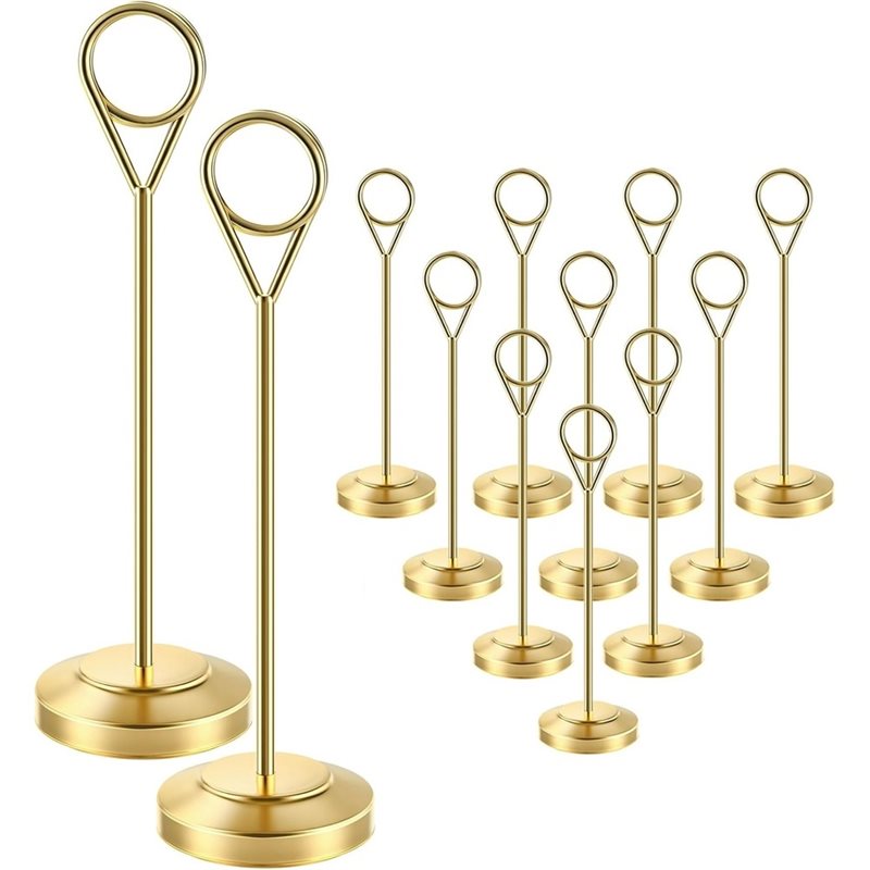 Table Number Gold - [A92P!】 Devrilmez Tabanlı Sağlam Fotoğraf Kartı