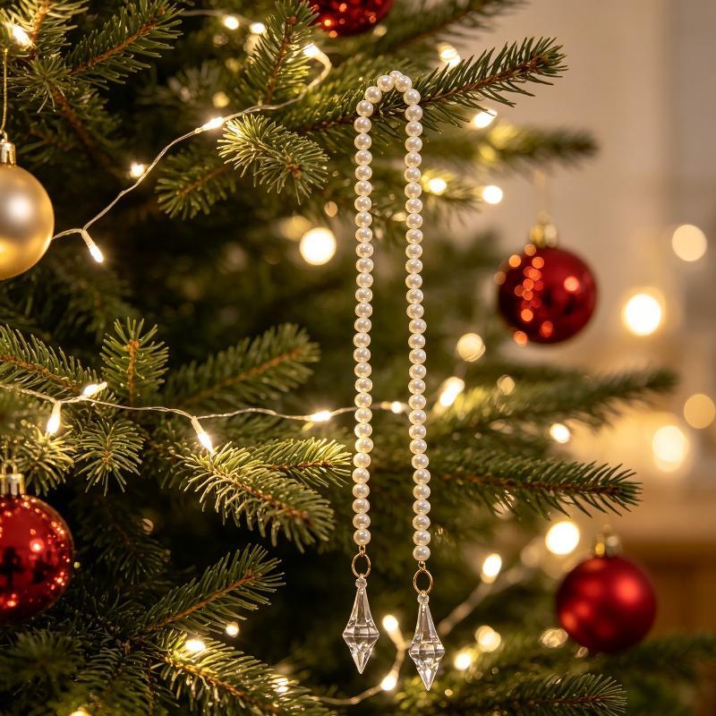 Şık Noel Ağacı Süsü, Krem Reng - Wedding Decor Supply Store incelemesi ve fiyatı