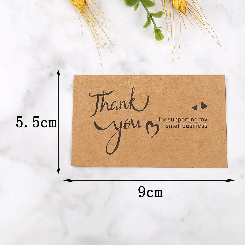 50 adet Teşekkür Kartları Kraf - Wedding Decor Supply Store incelemesi ve fiyatı