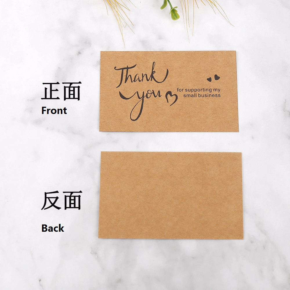 50 adet Teşekkür Kartları Kraf - Wedding Decor Supply Store incelemesi ve fiyatı