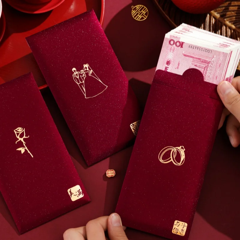 6 adet/paket çin kırmızı zarf  - Wedding Envelopes incelemesi ve fiyatı