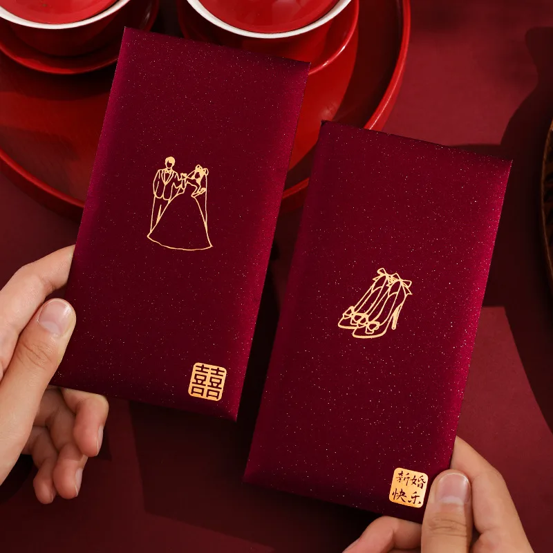 6 adet/paket çin kırmızı zarf  - Wedding Envelopes incelemesi ve fiyatı