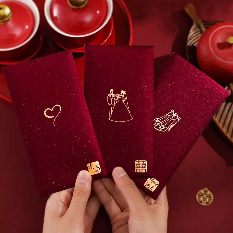 6 adet/paket çin kırmızı zarf  - Wedding Envelopes incelemesi ve fiyatı